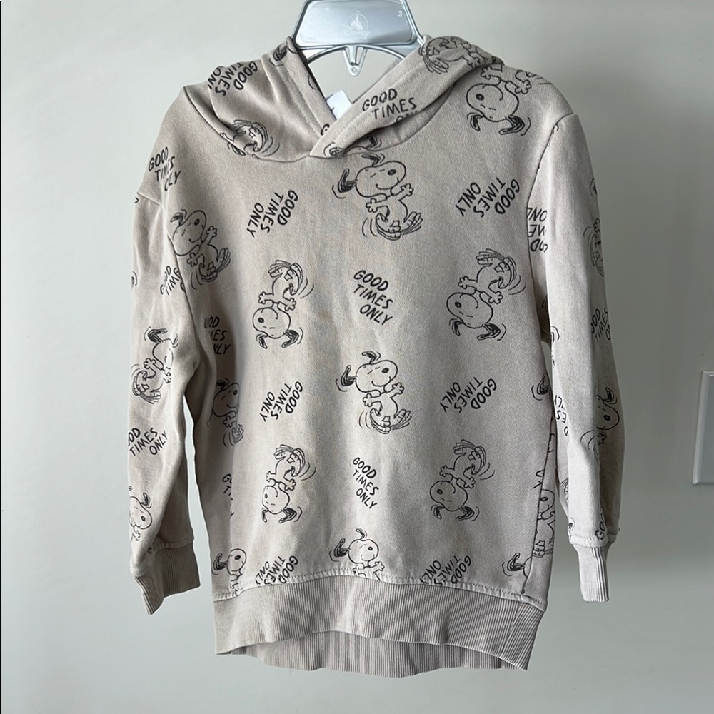 Peanuts Tan Musical Note Sweatshirt